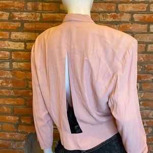 Vintage Mauve Open Back Jacket